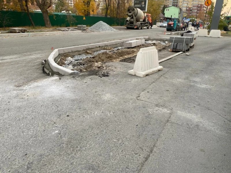 Бетон под бордюры в Новосибирске