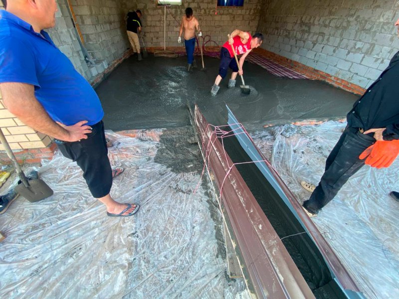 Заливка бетона под гараж в Новосибирске